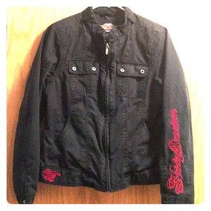 Harley Davidson biker jacket with vest